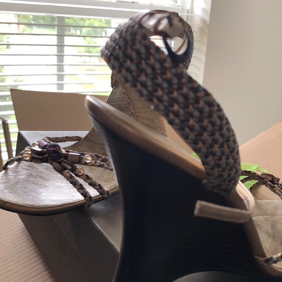 Paolo Linea Skinny Wedge Shoes - Picture 5 of 7